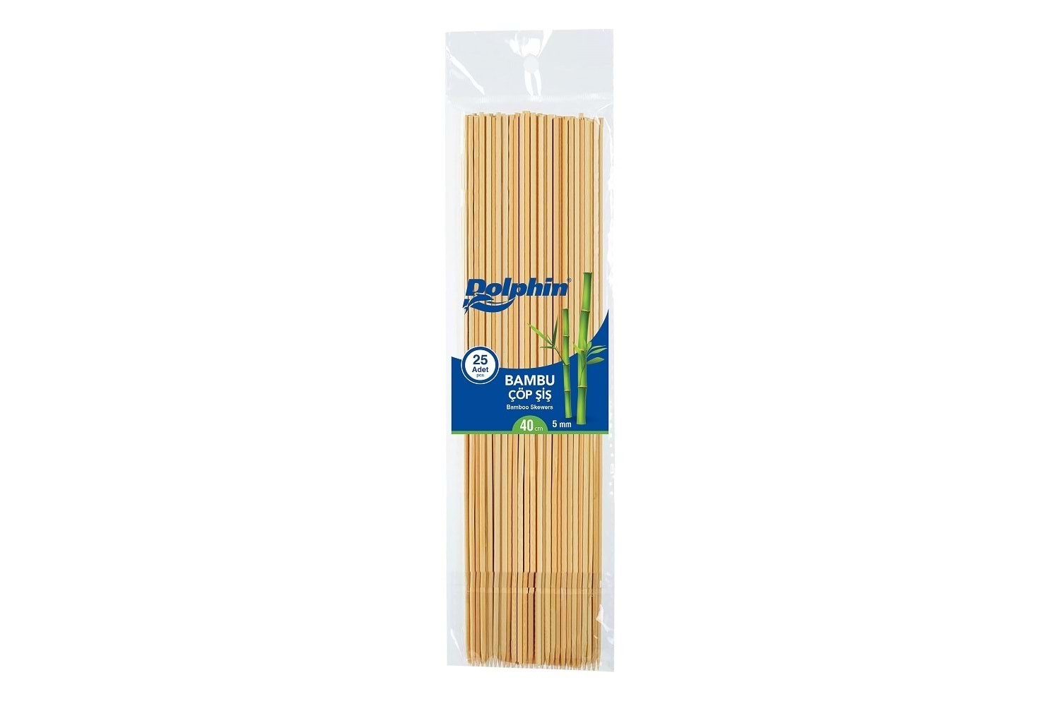 40 CM BAMBU ÇÖP ŞİŞ - 25 ADET
