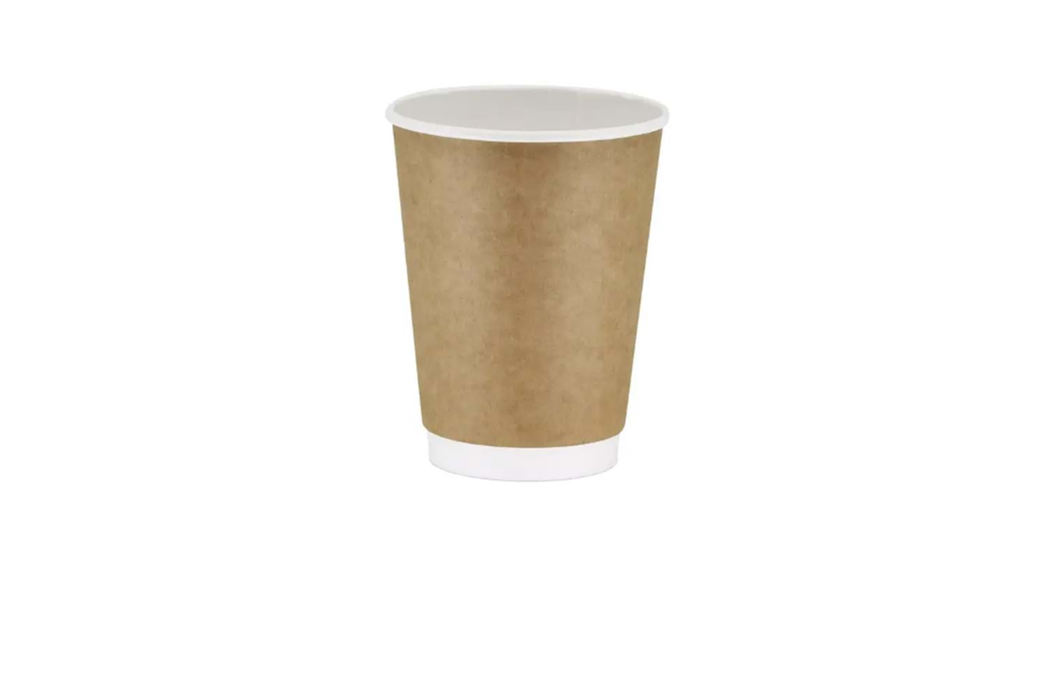 Double Wall Kraft Karton Bardak 14 oz- 25 ADET