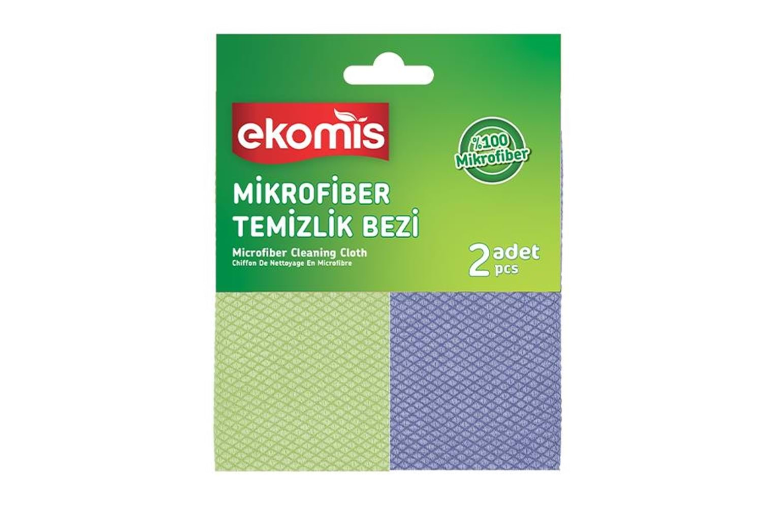 EKOMİS MİKROFİBER CAM BEZİ 2 Lİ