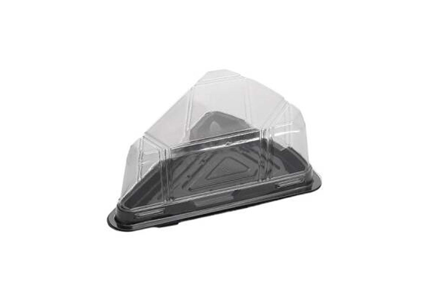 LİMERA PASTA KABI ÜÇGEN ALÇAK KAPAK - 100 ADET