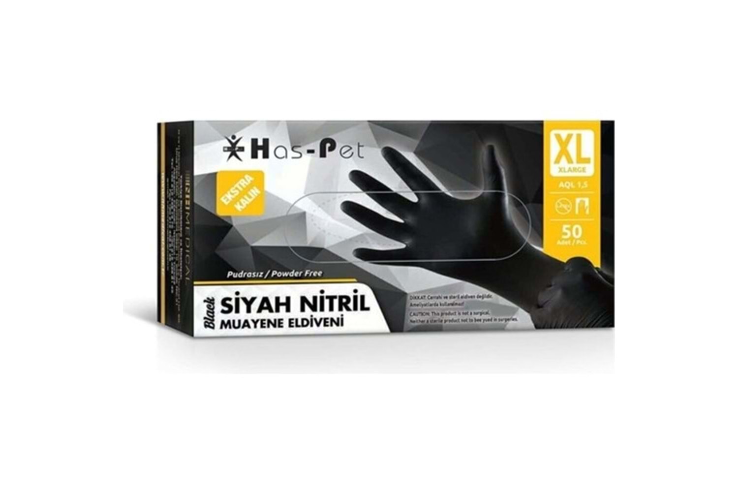 SİYAH NİTRİL ELDİVEN XL -100 ADET